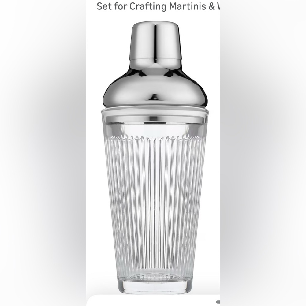 Holiday Cocktail Shaker Set of TWO 
Stainless Steel‎ for Crafting  Cocktails
